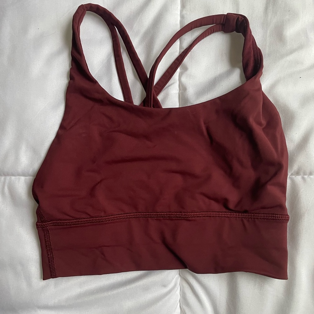 New Lululemon sports bra burgundy